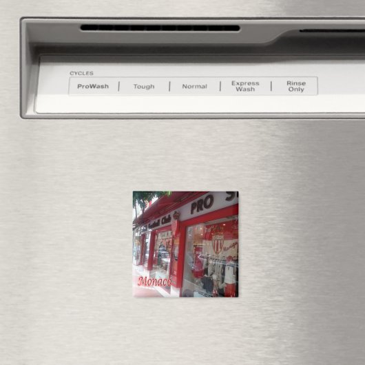 ZMC040 SHOP IN MONACO, Kühlschrank Magnet (In Situ (Geschirrspüler))