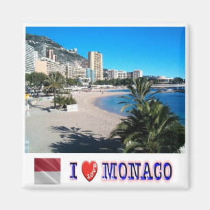 zMC044 LARVOTTO "I Liebe", Monaco, Kühlschrank Magnet