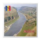 zMD006 DNIESTER VALLEY panorama, Moldau, Fliese (Vorderseite)