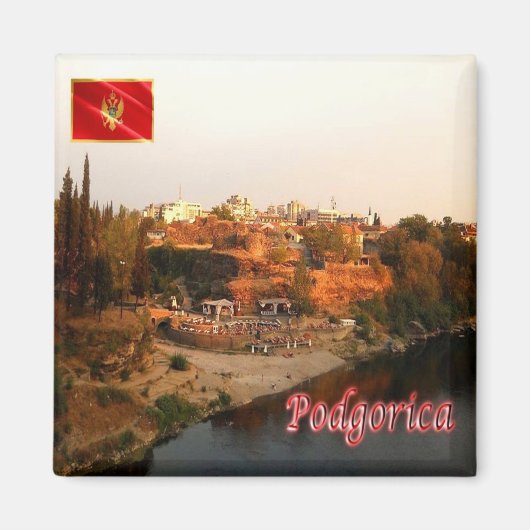 zME010 PODGORICA, Montenegro, Kühlschrank Magnet (Vorne)