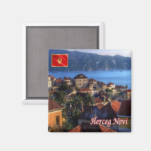 zME016 HERCEG NOVI, Montenegro, Europa, Kühlschran Magnet (Vorderseite/Rückseite)