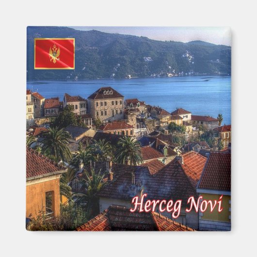 zME016 HERCEG NOVI, Montenegro, Europa, Kühlschran Magnet (Vorne)