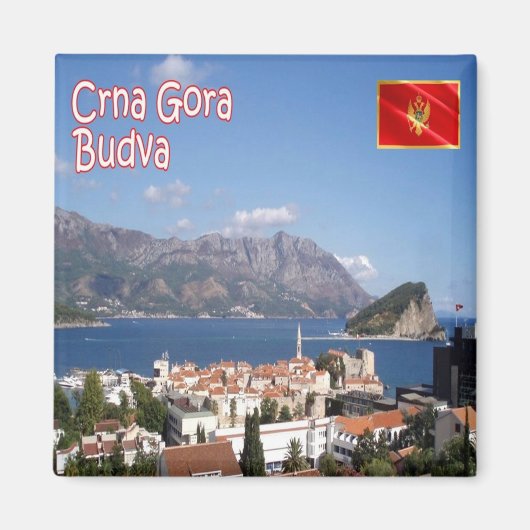 zME020 BUDVA, Montenegro, Kühlschrank Magnet (Vorne)