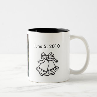 zme und Danny, Hochzeit-Glocke-mit… - Besonders Zweifarbige Tasse