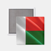 zMG002 MADAGASCAR, Waving Flag, Afrika, Kühlschran Magnet (Vorderseite/Rückseite)