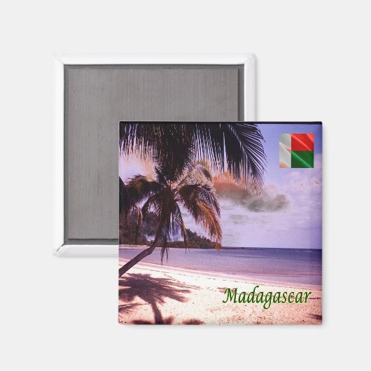 zMG007 MADAGASCAR, Strand, Afrika, Kühlschrank Magnet (Vorderseite/Rückseite)