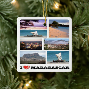 zMG013 MADAGASCAR I Liebe, Mosaik, Keramikornament