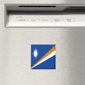 zMH001 FLAG MARSHALL INSELN, Ozeanien, Kühlschrank Magnet (In Situ (Geschirrspüler))