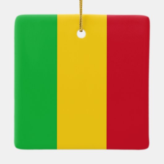 zML001 MALI, Flag, Afrika, Keramikornament (Rückseite)