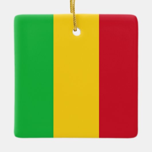 zML001 MALI, Flag, Afrika, Keramikornament (Vorderseite)