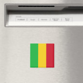 zML001 MALI, Flag, Afrika, Kühlschrank Magnet (In Situ (Geschirrspüler))