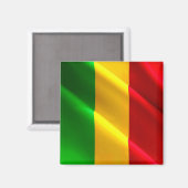 zML002 MALI, Waving Flag, Afrika, Kühlschrank Magnet (Vorderseite/Rückseite)