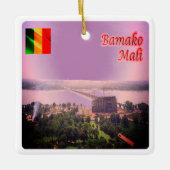 zML003 MALI, Bamako Bridge, Afrika, Keramikornament (Vorderseite)
