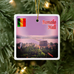 zML003 MALI, Bamako Brücke, Afrika, Keramikornament