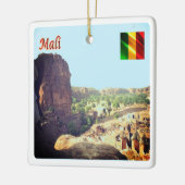 zML005 MALI, Begnimatou, Afrika, Keramikornament (Links)