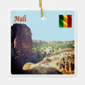 zML005 MALI, Begnimatou, Afrika, Keramikornament (Vorderseite)