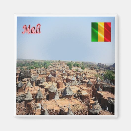 zML006 MALI, Endelou, Afrika, Kühlschrank Magnet (Vorne)