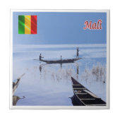 zML009 MALI, Sélingué Lake, Afrika, Fliese (Vorderseite)
