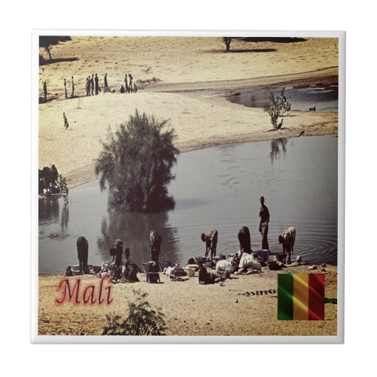 zML010 MALI, Panorama, Afrika, Fliese (Vorderseite)