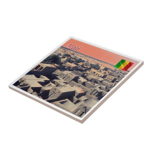 zML011 MALI, Timbuctu, Afrika, Fliese