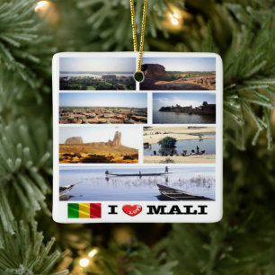 zML012 MALI I Liebe, Mosaik, Afrika, Keramikornament