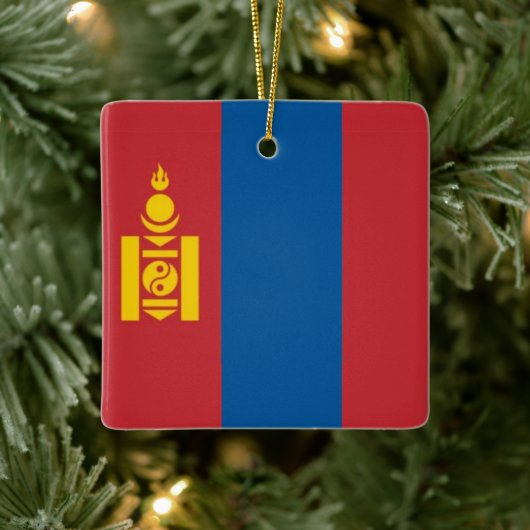 zMN001 Mongolische FLAG Mongolei, Keramikornament (Baum)