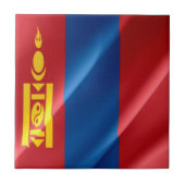 zMN002 wachend mongolische FLAG Mongolei, Fliese (Vorderseite)