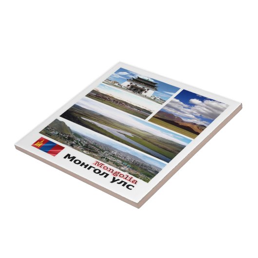 zMN003 MONGOLIA-Mosaik, Asien, Fliese (Seite)