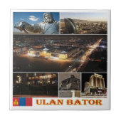 zMN004 ULAN BATOR, Mongolei, Asien, Fliese (Vorderseite)