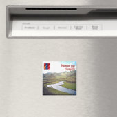 zMN007 SCHRITTE, Mongolei, Asien, Kühlschrank Magnet (In Situ (Geschirrspüler))