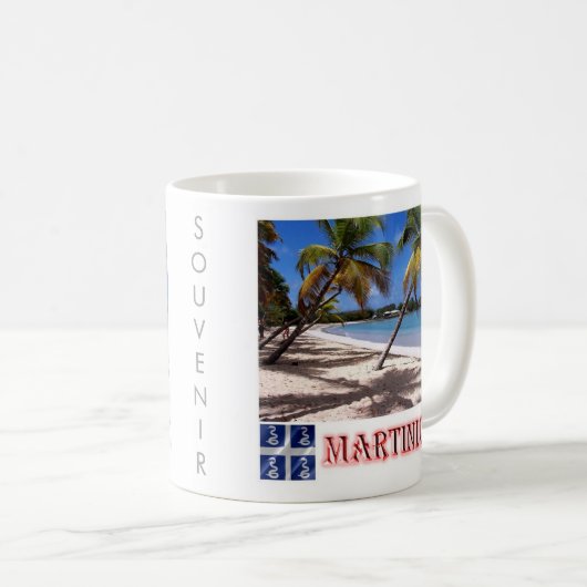 zMQ005 MARTINIQUE, LES SALINES Beach, Kaffeetasse (VorderseiteRechts)