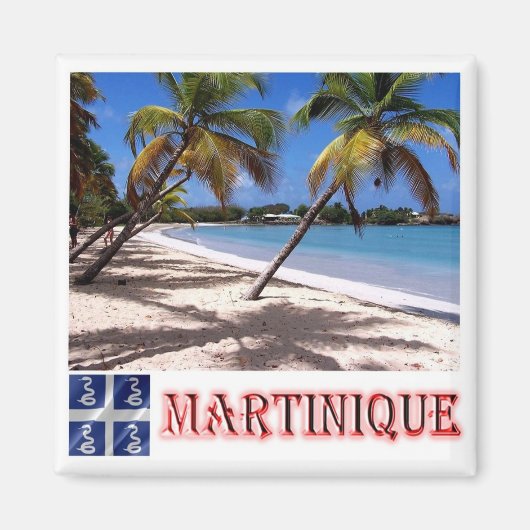 zMQ005 MARTINIQUE, LES SALINES Beach, Kühlschrank Magnet (Vorne)