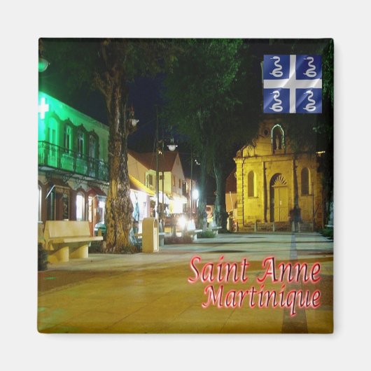 zMQ006 SAINT ANNE, Martinique, Amerika, Kühlschran Magnet (Vorne)