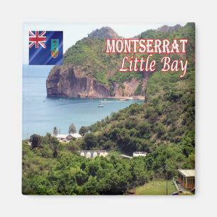 zMS005 MONTSERRAT, Little Bay, Amerika, Kühlschran Magnet