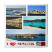zMT007 MALTA "I Liebe", Fliese (Vorderseite)