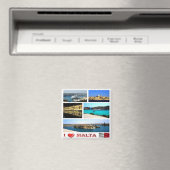 zMT007 MALTA "I Liebe", Kühlschrank Magnet (In Situ (Geschirrspüler))