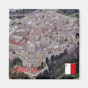 zMT009 MDINA SkyLine, Malta, Kühlschrank Magnet