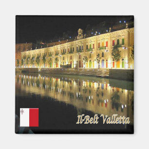 zMT011 IL-BELT Uferpromenade VALLETTA, Malta, Kühl Magnet