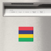 zMU001 MAURITIUS, FLAG, Afrika, Kühlschrank Magnet (In Situ (Geschirrspüler))