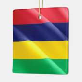 zMU002 MAURITIUS, Waving Flag, Afrika, Keramikornament (Links)