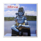 zMU004 MAURITIUS, Gott Shiva, Afrika, Fliese (Vorderseite)