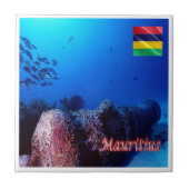 zMU005 MAURITIUS, Image Diving, Afrika, Fliese (Vorderseite)