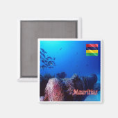 zMU005 MAURITIUS, Image Diving, Afrika, Kühlschran Magnet (Vorderseite/Rückseite)