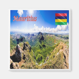 zMU008 MAURITIUS, Panorama, Afrika, Kühlschrank Magnet