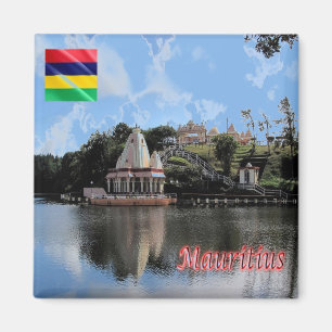 zMU017 MAURITIUS, Sacred Lake, Afrika, Kühlschrank Magnet