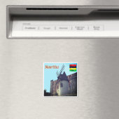 zMU019 MAURITIUS, Windmill, Afrika, Kühlschrank Magnet (In Situ (Geschirrspüler))
