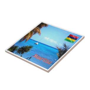 zMU025 MAURITIUS, Mont Choisy sea, Afrika, Fliese