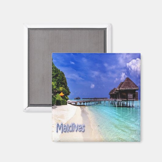 zMV004 Islands MALDIVES Beach, Asien, Kühlschrank Magnet (Vorderseite/Rückseite)
