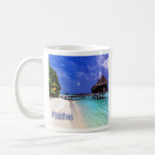 zMV004 Tasse MALDIVES Strand, Asien, Kaffee (Links)