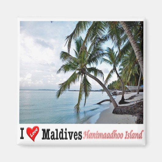 zMV008 HANIMAADHOO, HAA DHAALU ATOLL, Malediven, Magnet (Vorne)